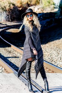 LNL love 'n' labels: Oversized Poncho + OTK Boots