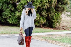 LNL love 'n' labels: red Free People lace up boots