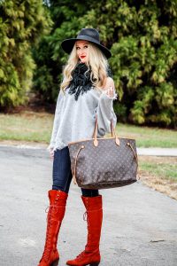 LNL love 'n' labels: red Free People lace up boots