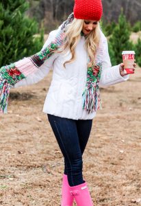 LNL love 'n' labels: pink + red (hunter boots)