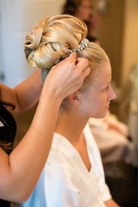 wedding wednesday hair and makeup bangs and blush