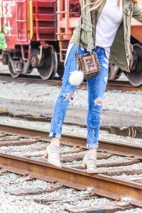 urban style on railroad tracks