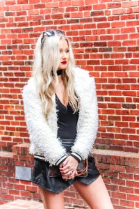 white-fur-jacket-and-leather-skort