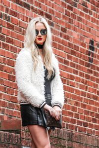 white-fur-jacket-and-leather-skort
