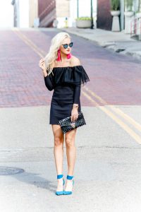 black off the shoulder dress - little black dress | www.lovenlabels.com