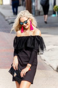 black off the shoulder dress - little black dress | www.lovenlabels.com