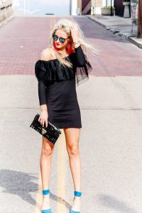 black off the shoulder dress - little black dress | www.lovenlabels.com