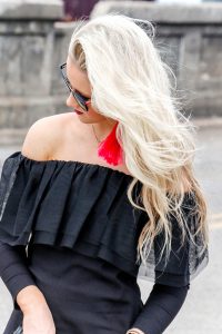 black off the shoulder dress - little black dress | www.lovenlabels.com