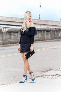 black off the shoulder dress - little black dress | www.lovenlabels.com