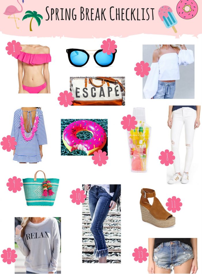 Spring Break Checklist | love 'n' labels www.lovenlabels.com