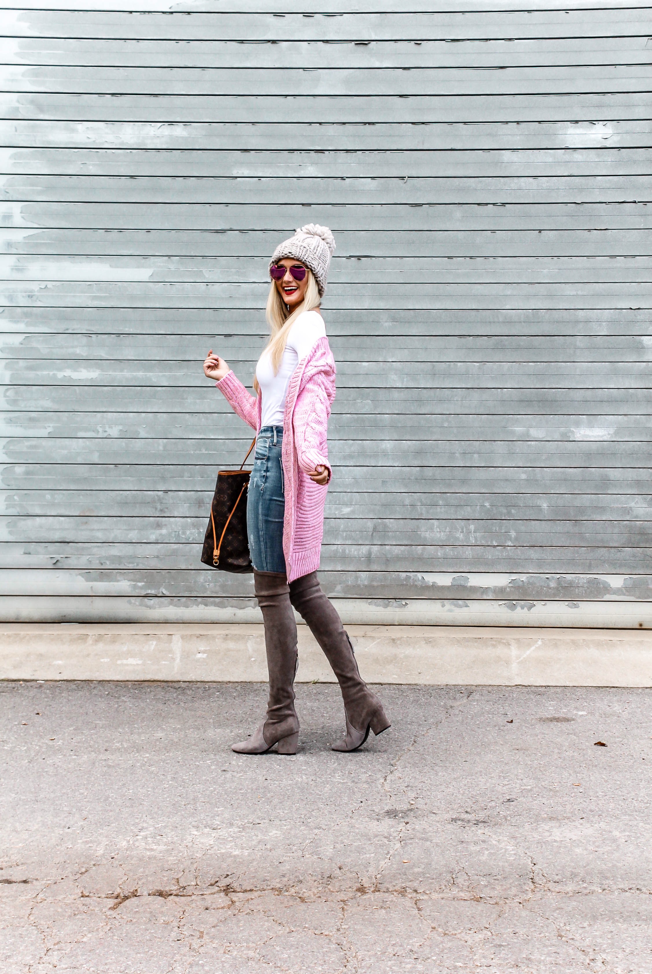 The Perfect Light Pink Cardi + My Trick to Whiter Teeth | love 'n' labels www.lovenlabels.com