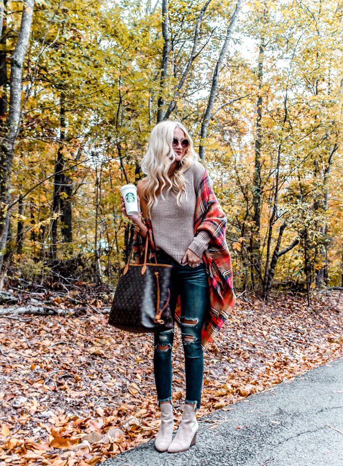 Affordable, Fall Outfit + Current Makeup Routine | love 'n' labels www.lovenlabels.com